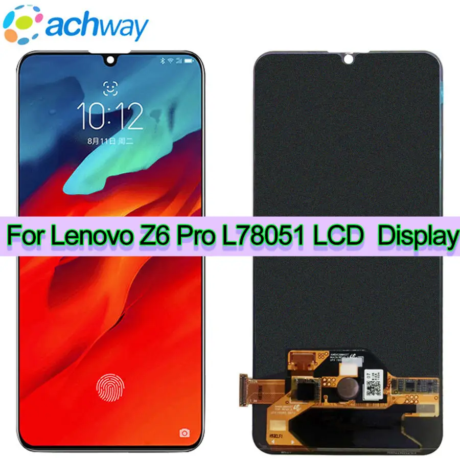 AMOLED LCD สำหรับ Lenovo Z6 PRO LCD L78051จอแสดงผล Touch Digitizer