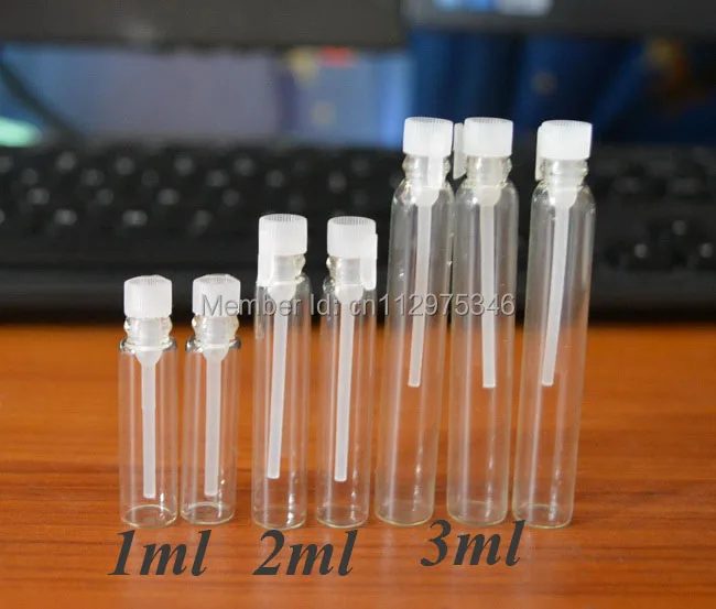 Wholesale - Clear 2ML Empty Liquid Sample Glass Bottle Perfume