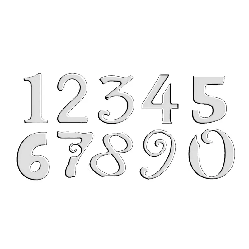 

Naifumodo Fancy Numbers Metal Cutting Dies for Scrapbooking New Craft Dies Cuts for Card Making Stitch Troqueles Stencil