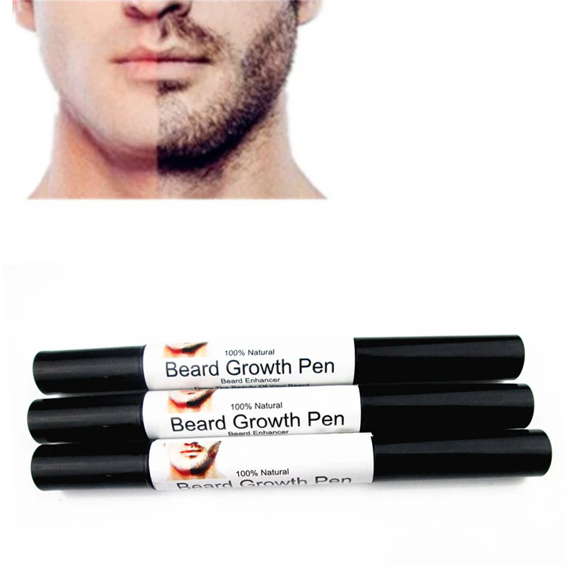 Image Men Beard Growth Pen Fast Effective Face Beard Whiskers Moustache Growth Enhance Enhancer Spray Shape Drawing Liquid Oil Pen 1