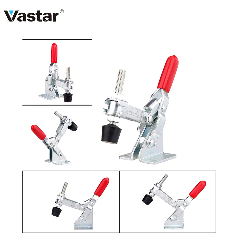 

VASTAR 27kg 50kg 90kg Anti-Slip U Shape Toggle Clamp Holding Capacity Push Pull Toggle Clamp Vertical/Horizontal Type