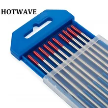 10 шт. WT20 заземление красные наконечники Tig сварочные стержни вольфрамовые электроды