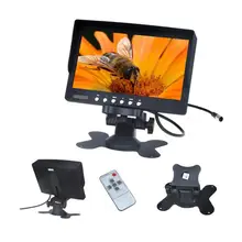 7 дюймов tft ЖК-дисплей высоким разрешением зеркало Мониторы Экран 2 видео Вход вид сзади автомобиля подголовник Мониторы ИК-пульт дистанционного управления в комплекте