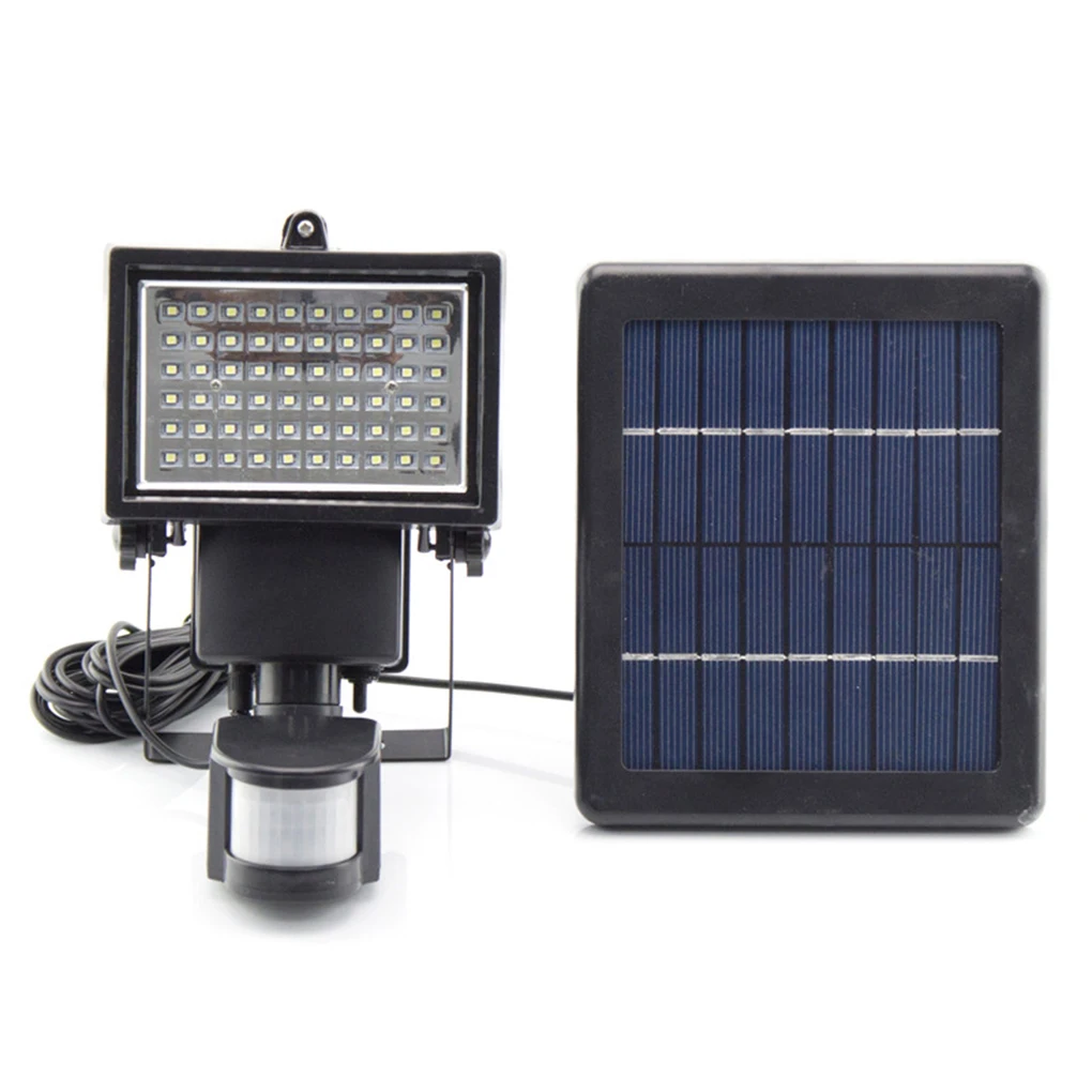 

Bright 60 LEDs Solar Powered Security Lights Waterproof Outdoor Motion Sensor