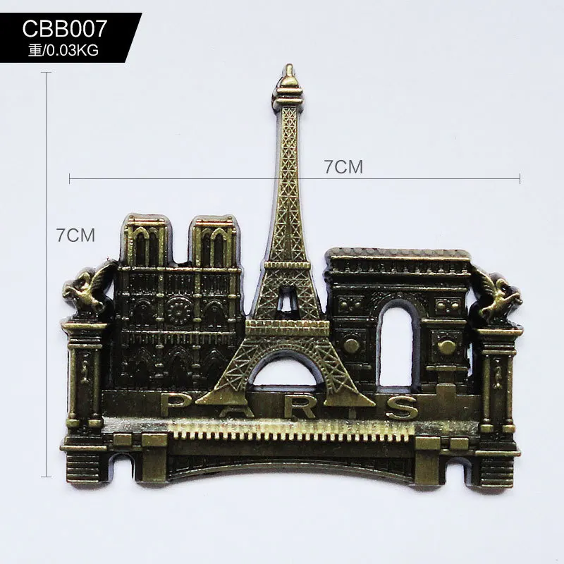 Скандинавский магнит на холодильник Сувенир 3D наклейки Сан-Франсиско Парижа сувенир открывашка магниты на холодильник художественные подарки - Цвет: CBB007