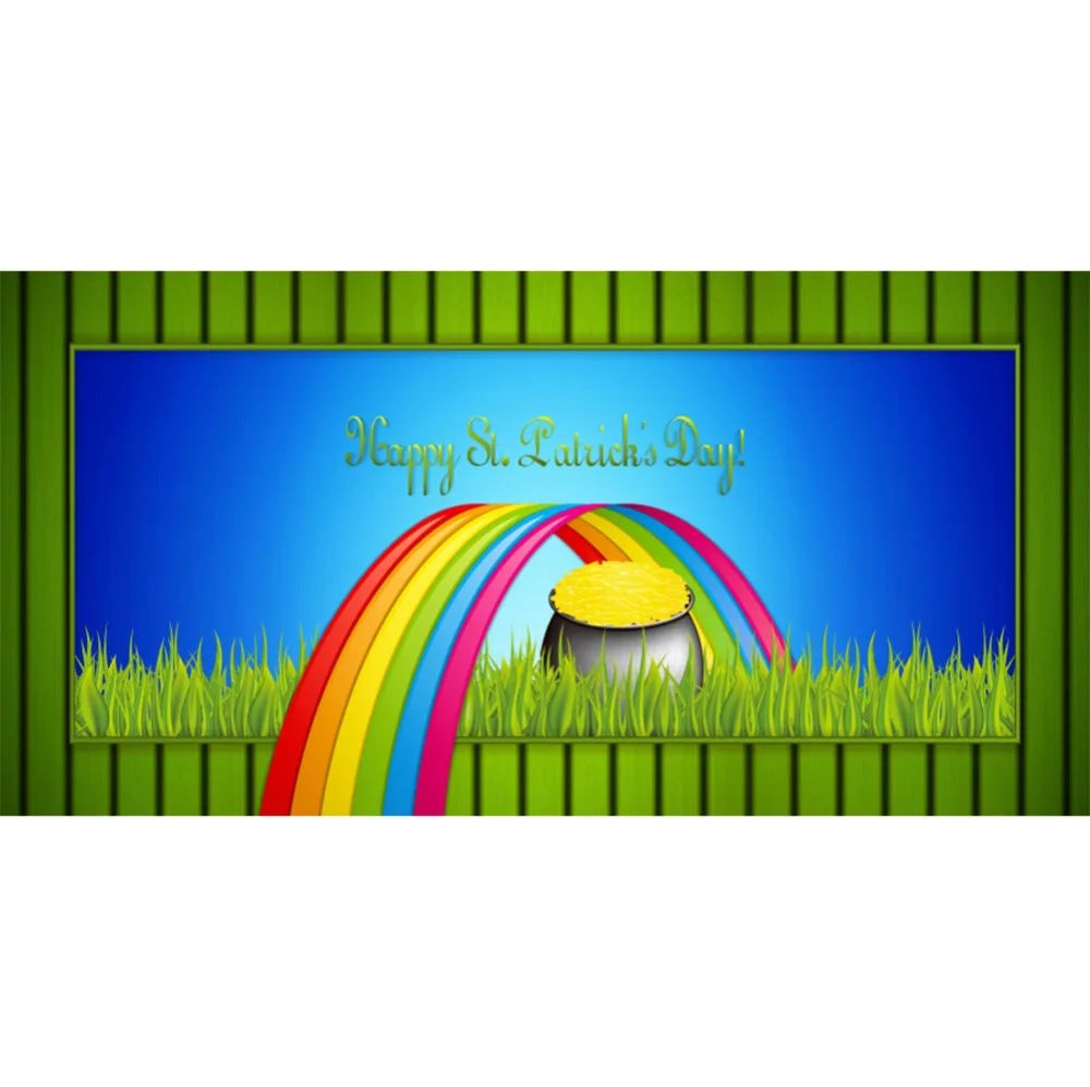 

Laeacco St. Patrick's Day Poster Mural Wallpaper Scene Photography Background Customized Photographic Backdrops For Photo Studio