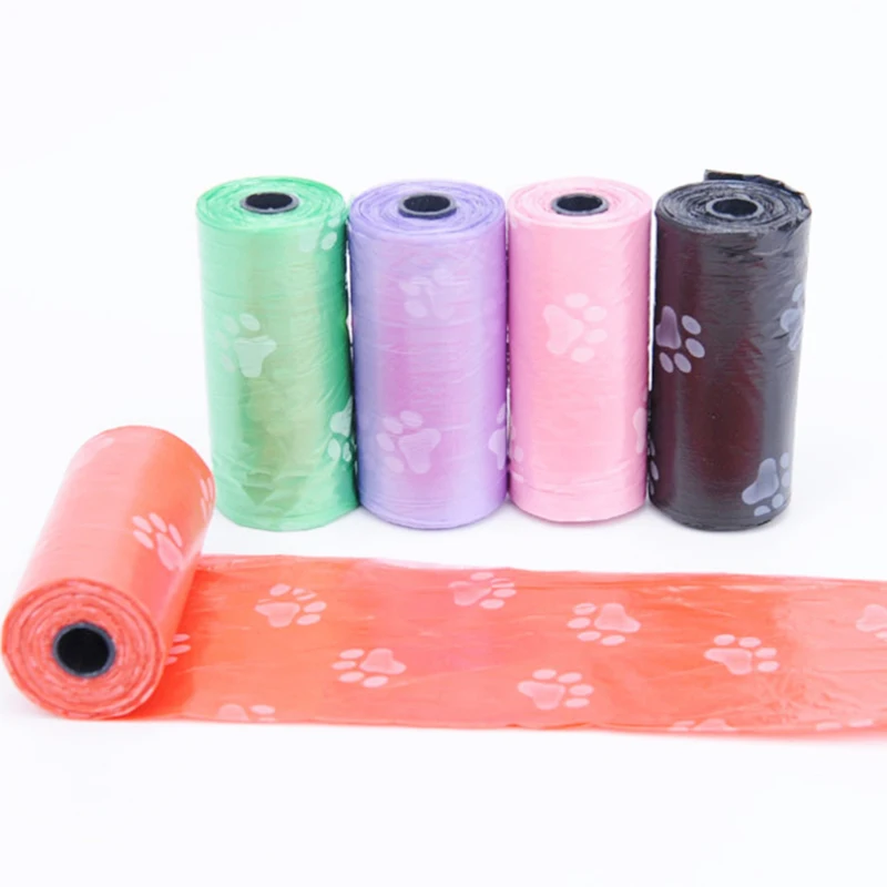 10 Rolls 150pcs Printing Pet Garbage Bag Pouch Pickup Dogs Pick Up ...
