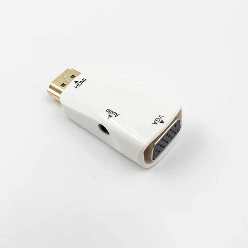 Высококачественный переходник 1080P HDMI штекер VGA разъем аудио видео конвертер