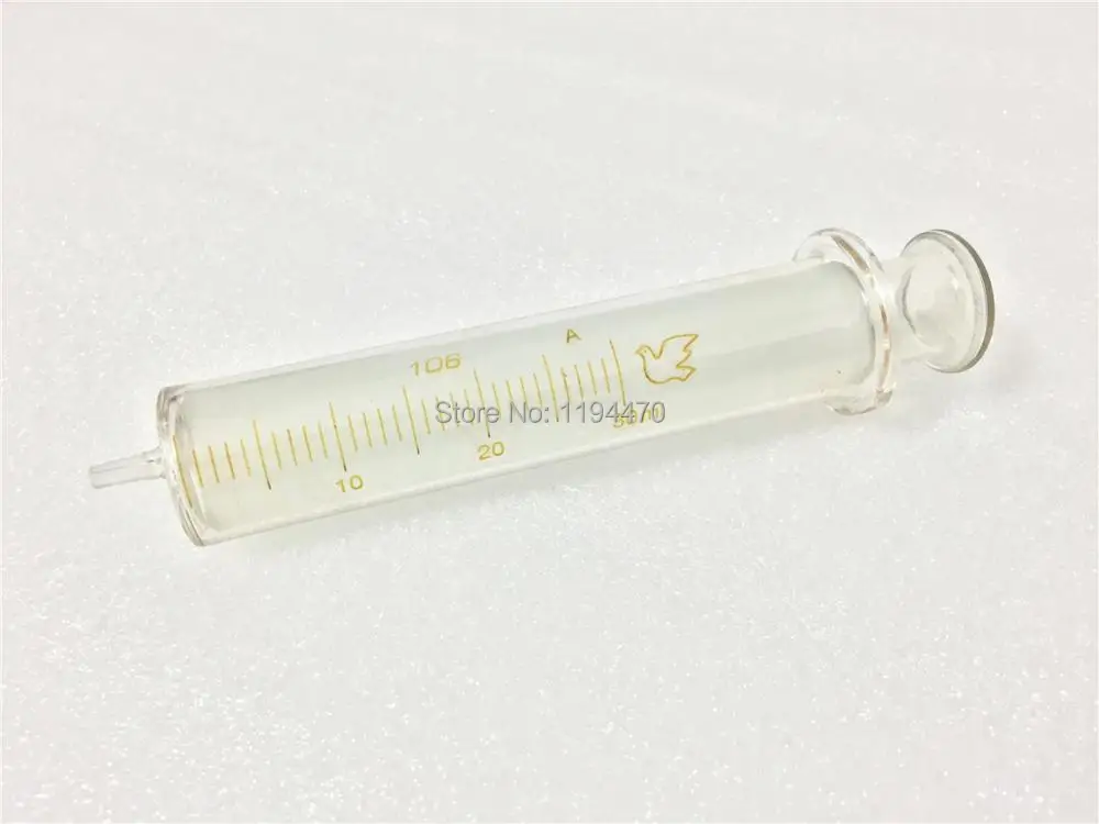

4pcs/Lot 30ml Glass Syringe Injector Lab Glassware Sampler