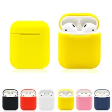Soft Silicone Case For Airpods Air pods Case Earphone Protection Cover Ultra Thin Headset Bag Shockproof For Apple AirPods
