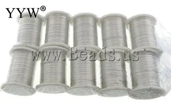 

Free Shipping!!! 0.30mm Length:10 m 10PCs/Lot silver color plated plastic spool DIY Jewelry Making Material Findings Copper Wire