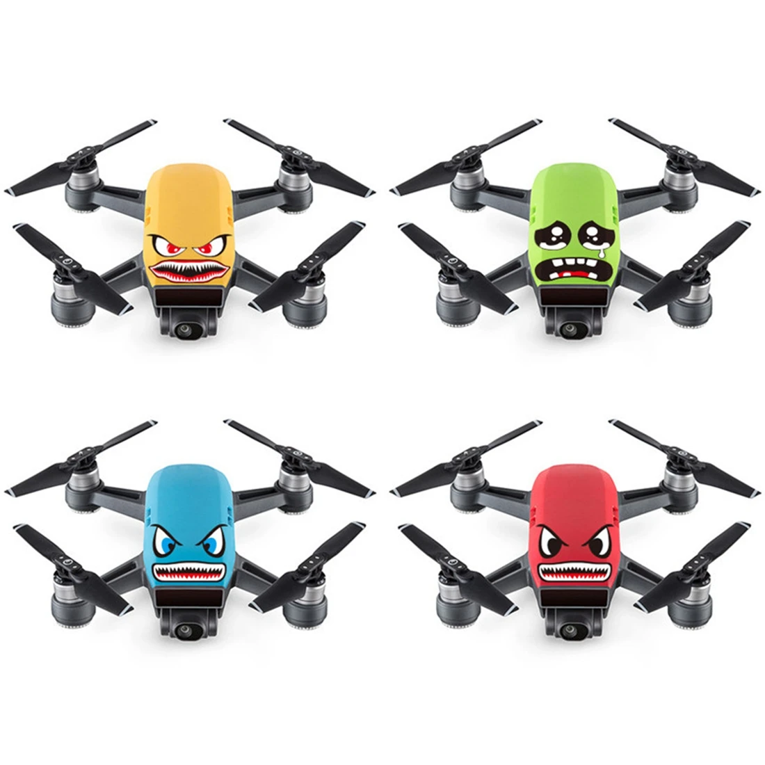 

4Pcs DIY Cartoon Art Shark Sticker Decal Eyes Skin For DJI Spark Mavic Pro/MAVIC 2 PRO/MAVIC 2 ZOOM