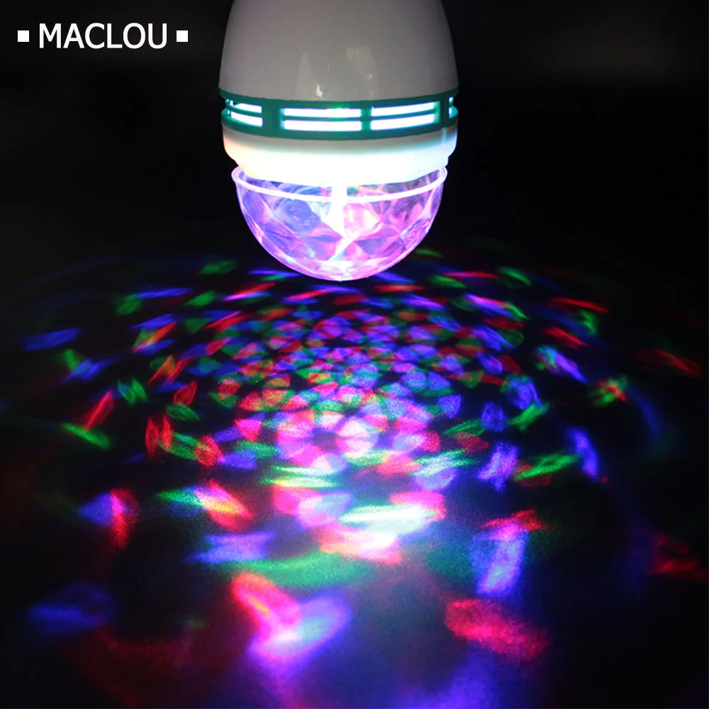 E27 Rgb Led Ampoule Disco Lumière 3w 85265v Disco Dj Fête Vacances