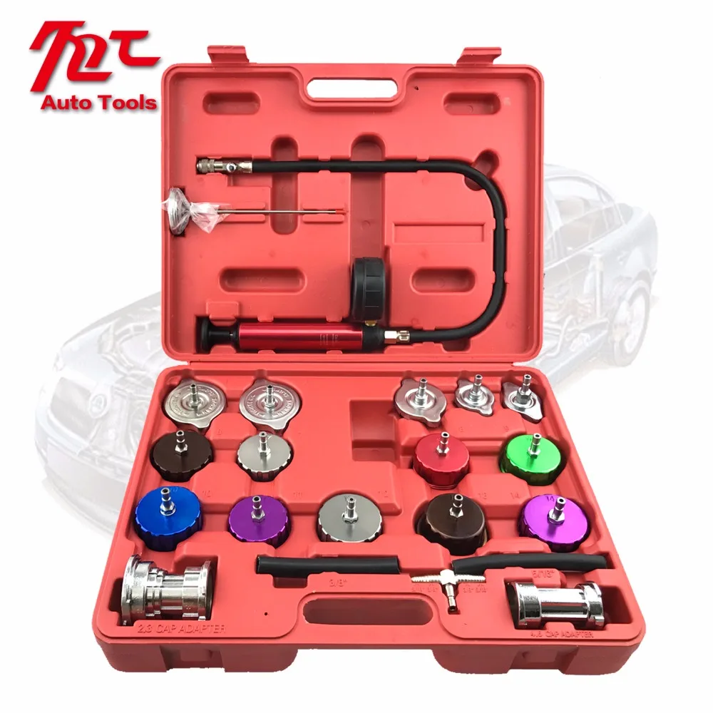 21pcs Universal Radiator Pressure Tester Kit Cooling System Water Tank Leakage | Автомобили и мотоциклы
