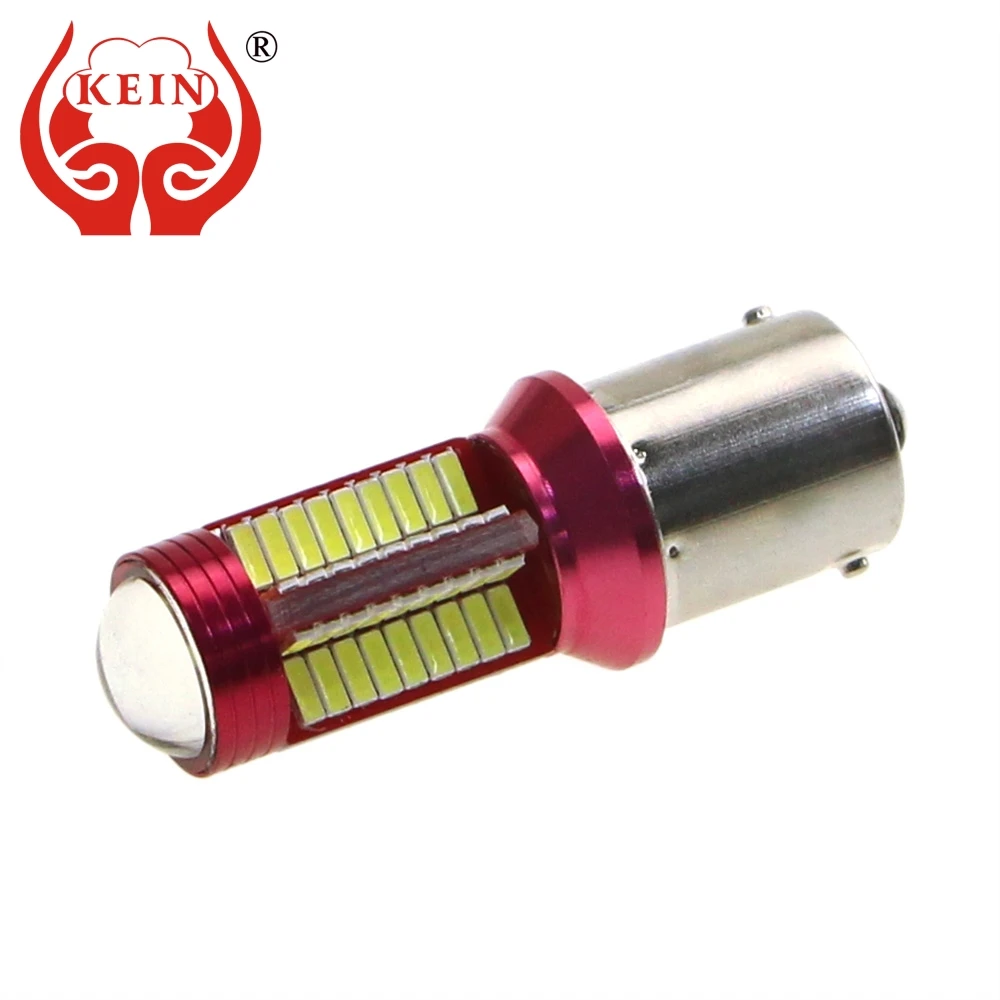KEIN 2 шт. p21w 1156 BA15S Светодиодная лампа 78SMD 4014 неполярный светодиодный автомобильный