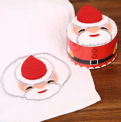 Новое поступление, рождественское креативное Подарочное полотенце с изображением пирожных, ткань для мытья посуды, рождественское милое полотенце, подарок для детей, подарки