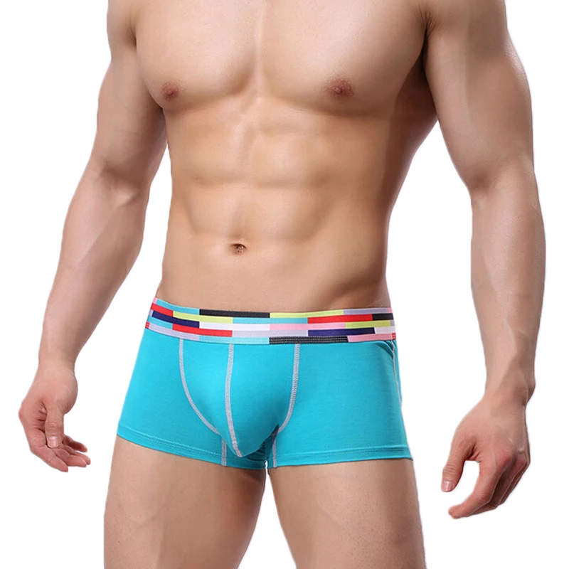 

Underwear Men Boxer Fashion Shorts Soft Breathable Cotton Convex Crotch Brand New Boxers Homme Cuecas Sexy Underpants 3Pcs/Lot