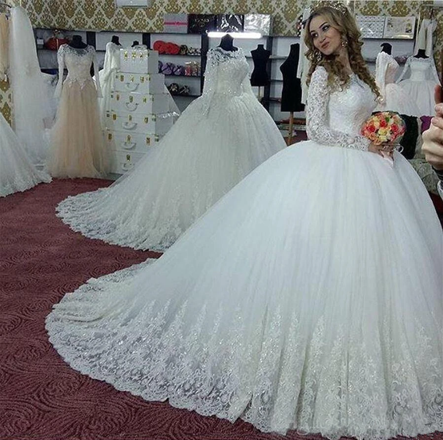 illusion neckline wedding dress plus size