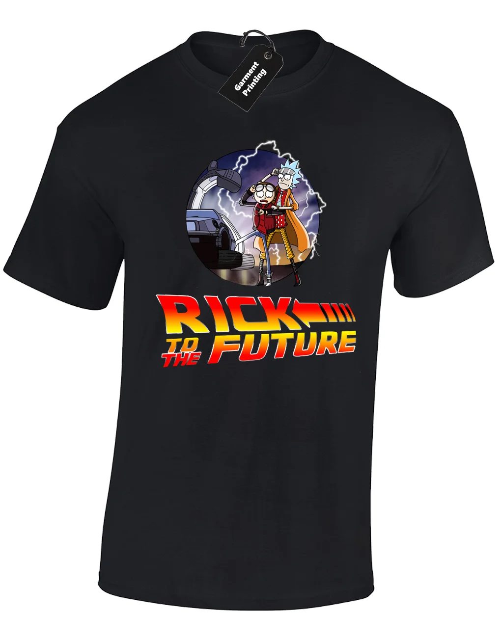 RICK TO THE FUTURE Мужская футболка AND MORTY MEESEEKS SANCHEZ WUBBA LUBBA DUB Бесплатная доставка Harajuku топы