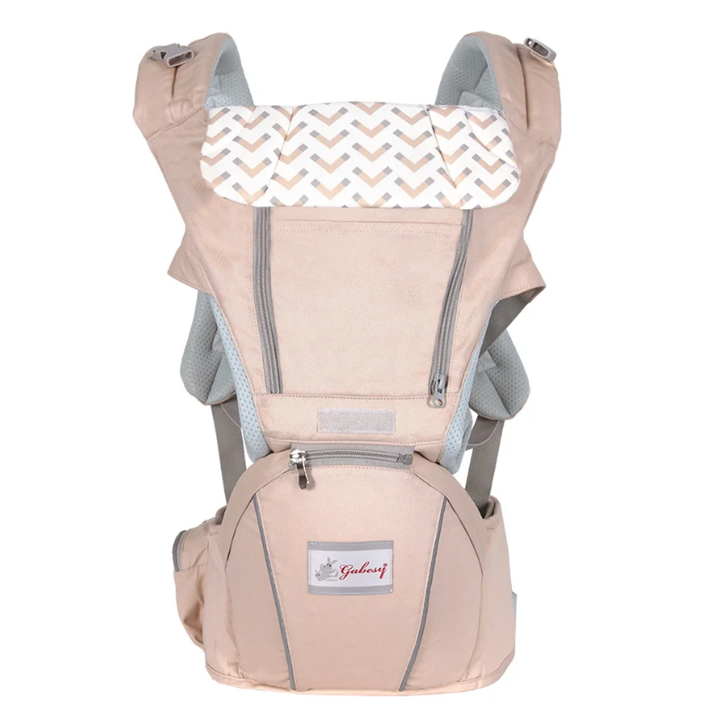 Gabesy Ergonomic Baby Carrier Infant Kid Baby Hipseat Sling Front Facing Kangaroo Baby Wrap Carrier for Baby Travel 0-36 Months - Цвет: Color 5