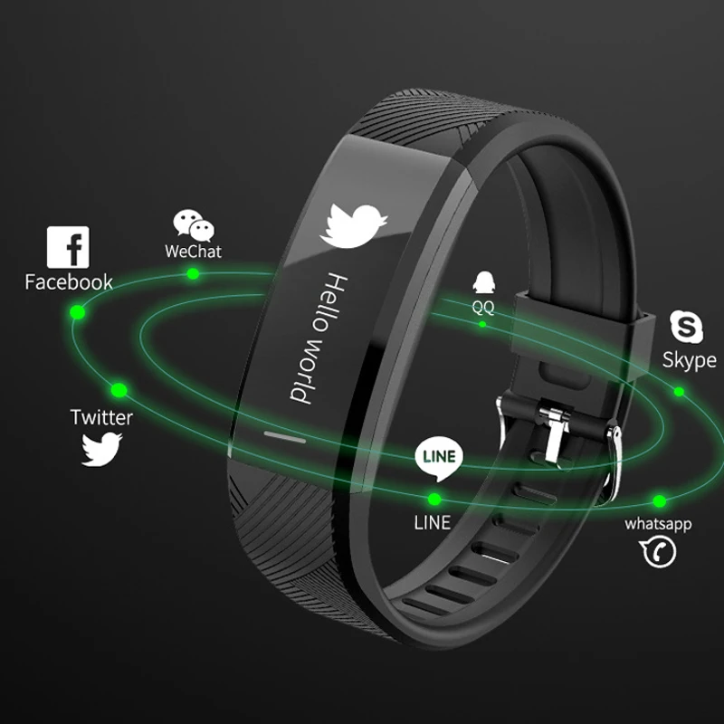 

Smart Watch Fitness Clock Fitness Tracker Step Counter Smart Band Activity Monitor with Alarm Clock Vibrating for IOS Android