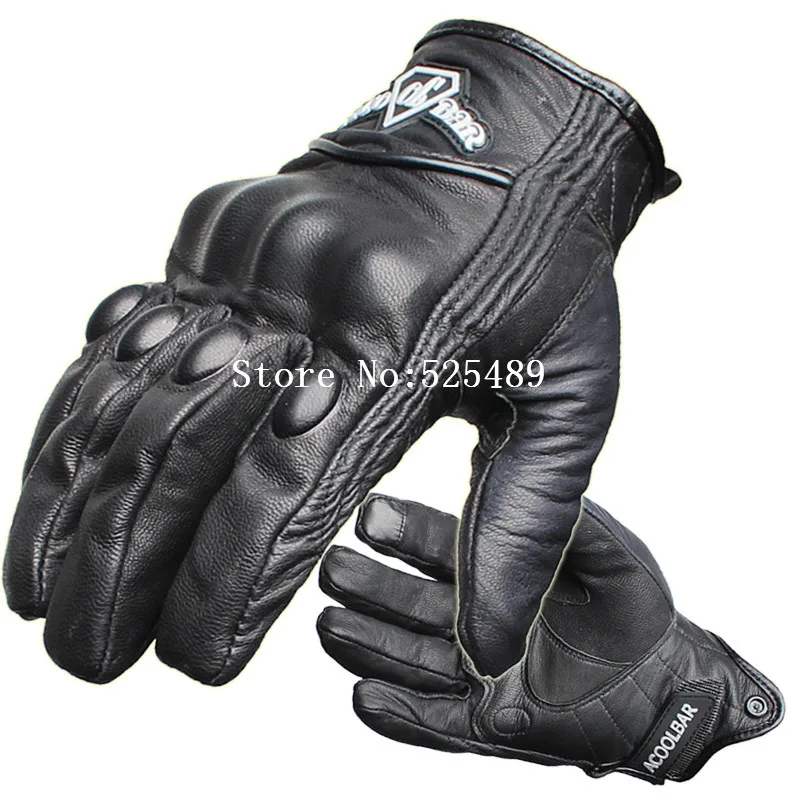 New Brand Genuine Leather Waterproof Motorcycle Gloves Motocross Racing Gloves Motorbike Gloves Outdoors Protective Gears Gloves