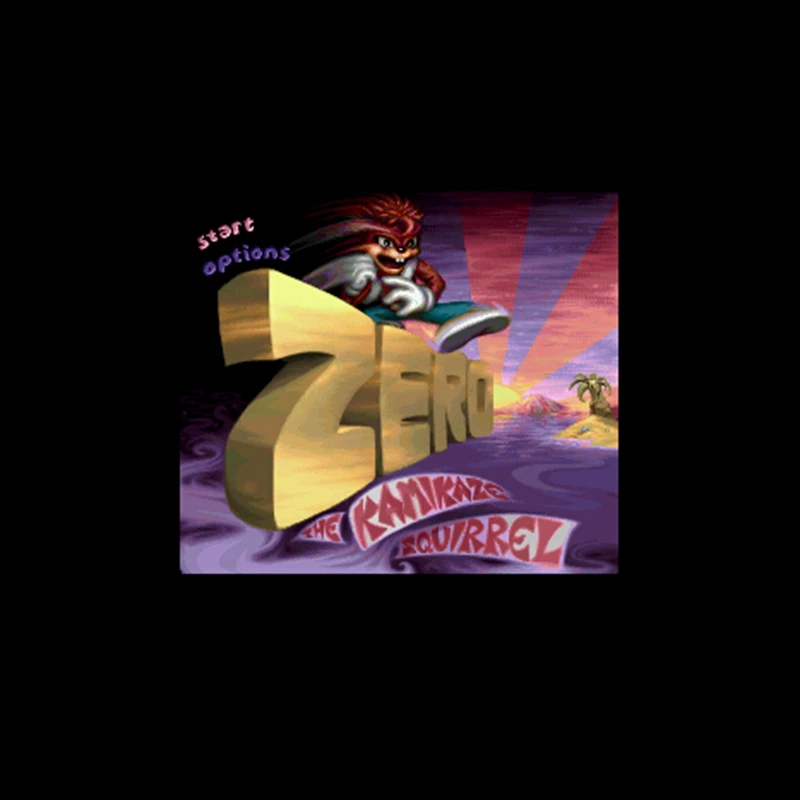 Большая серая игровая карта Zero the Kamikaze сквирр NTSC версии 16 бит 46 пин для игроков в