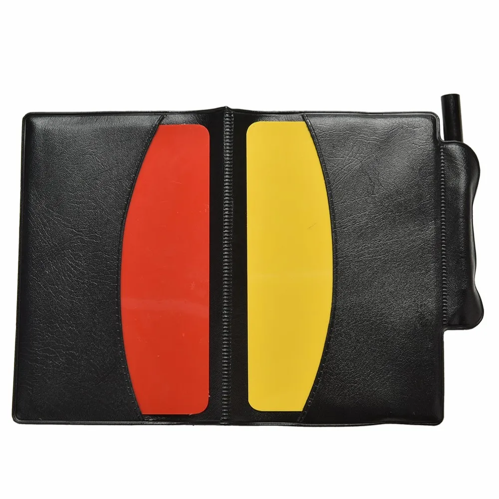 

1PCS Red Yellow Personalized Hot Referee Card Pencil Notebook Holder Sheet Set Note Notebook