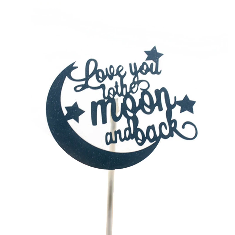 Надпись Love You To The Moon And Back топпер для торта на день рождения флаги свадьбы дня