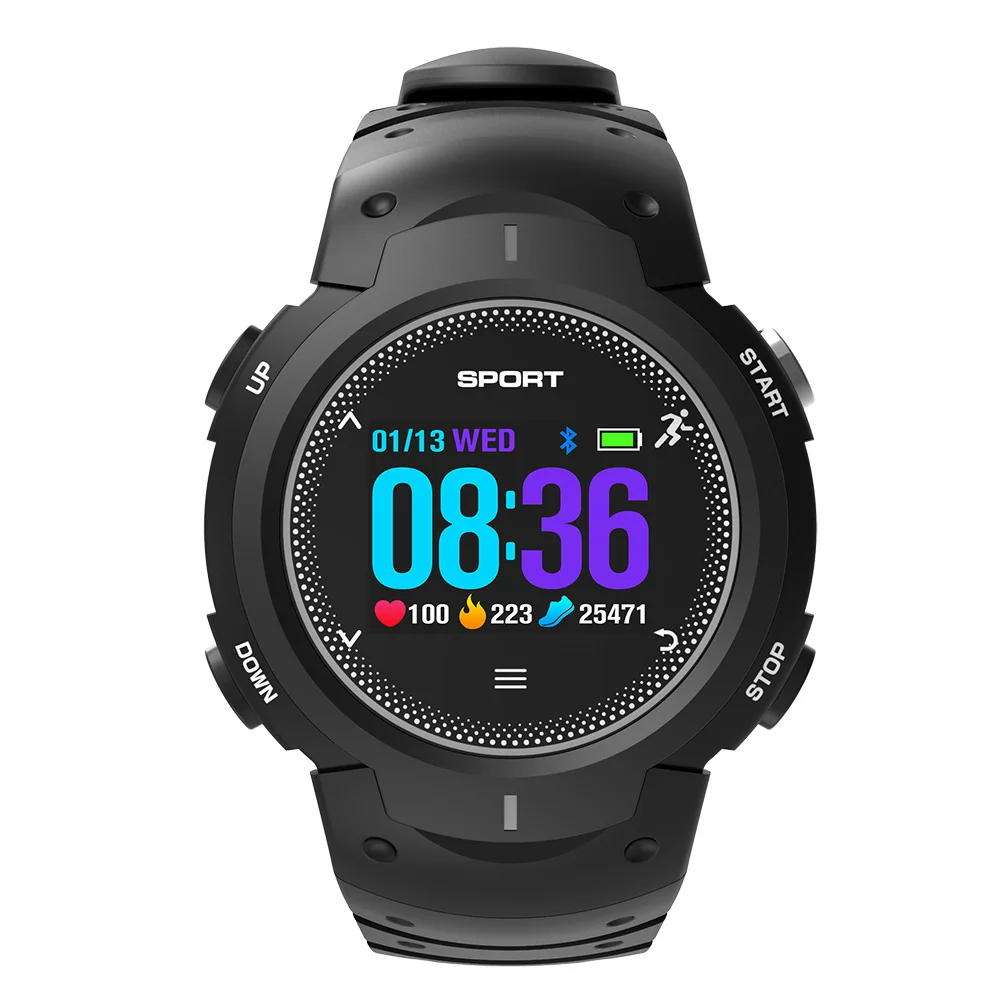

F13 Colorful Screen IP68 Waterproof Alarm Sleep Monitor Practical Multifunctional For IOS Android Heart Rate Remote Camera