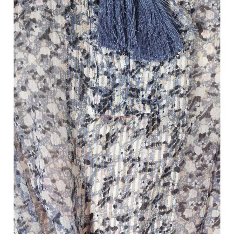 Богемный Вдохновленный женское синее цветочное Многоярусное платье с v-образным вырезом гофрированное летнее платье с 3/4 рукавом Элегантные шикарные Новые Вечерние платья