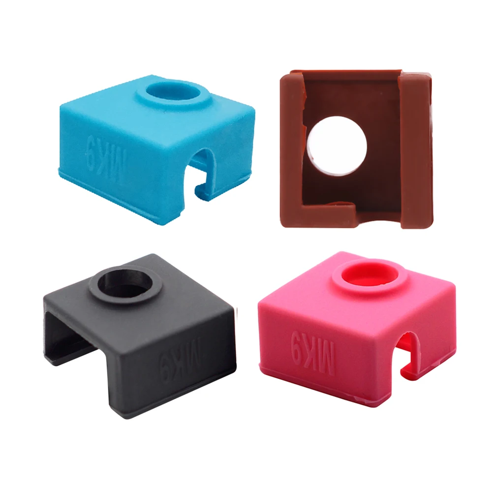 

MK9 Protective Silicone Sock Cover Case for Heater Block of Creality CR-10,10S,S4,S5 Anet A8 MK7/MK8/MK9 Silicone Hot End Sock