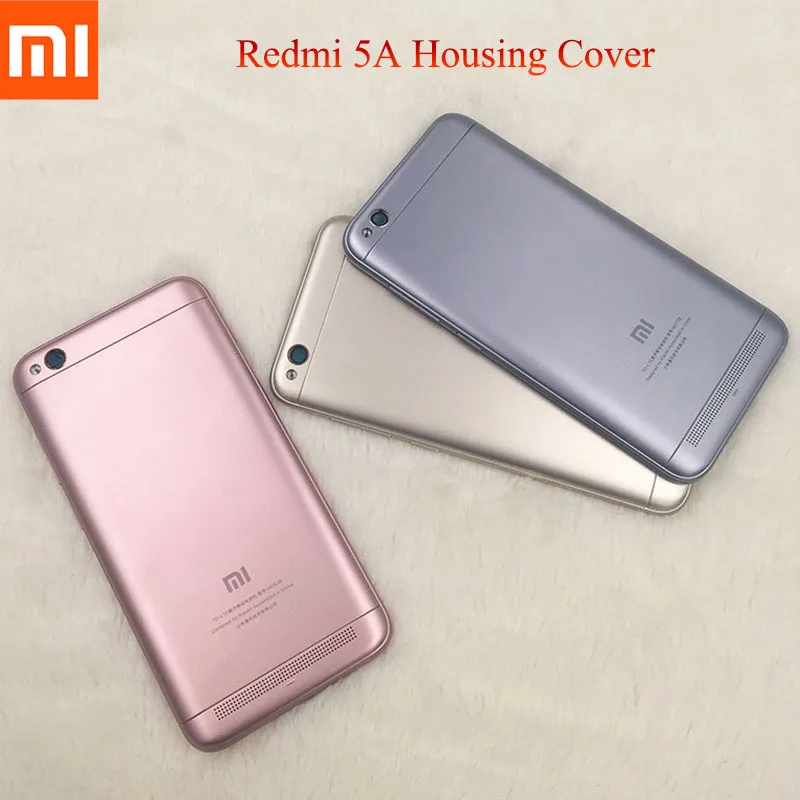 

Original Rear Housing Cover For XIAOMI Redmi 5A MCG3B Back Door Replacement Battery Case,5Inch Side Buttons , three colors