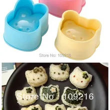 3 шт./компл. DIY формочка для суши, риса и для овощных роллов, очень милая мультяшная форма, hello kitty, медведь и кролик