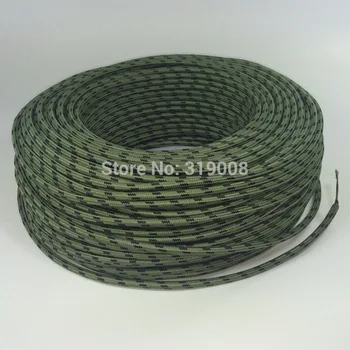 

textile lamp cord 0.75mm VDE approval woven cloth covered power wire.