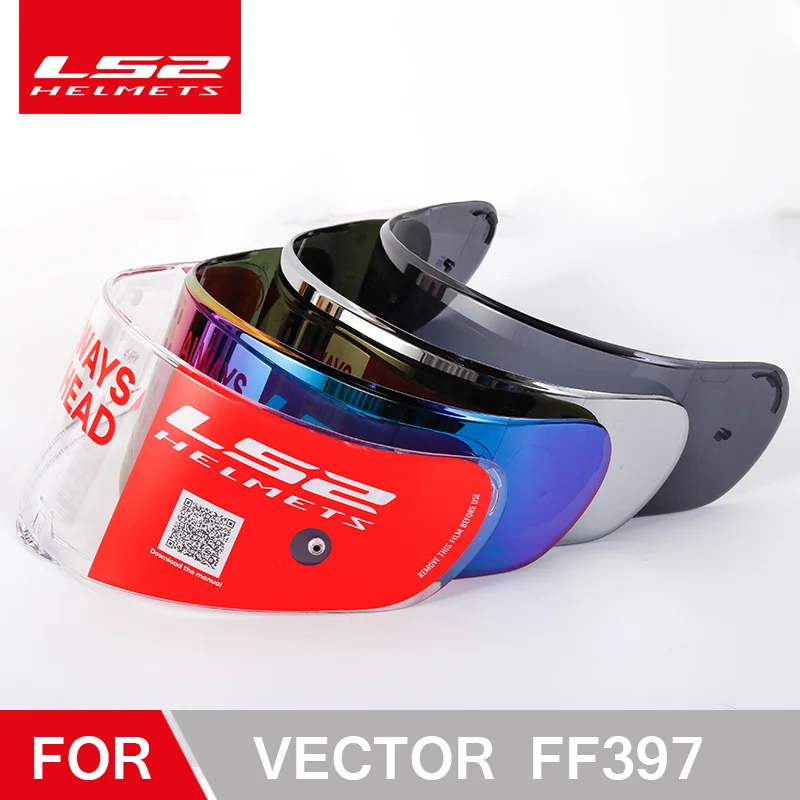 Originale LS2 ff397 casco visiera, di colore  chiaro/scuro/argento/arcobaleno solo per LS2 VECTOR modello del casco  lente|Helmets| - AliExpress