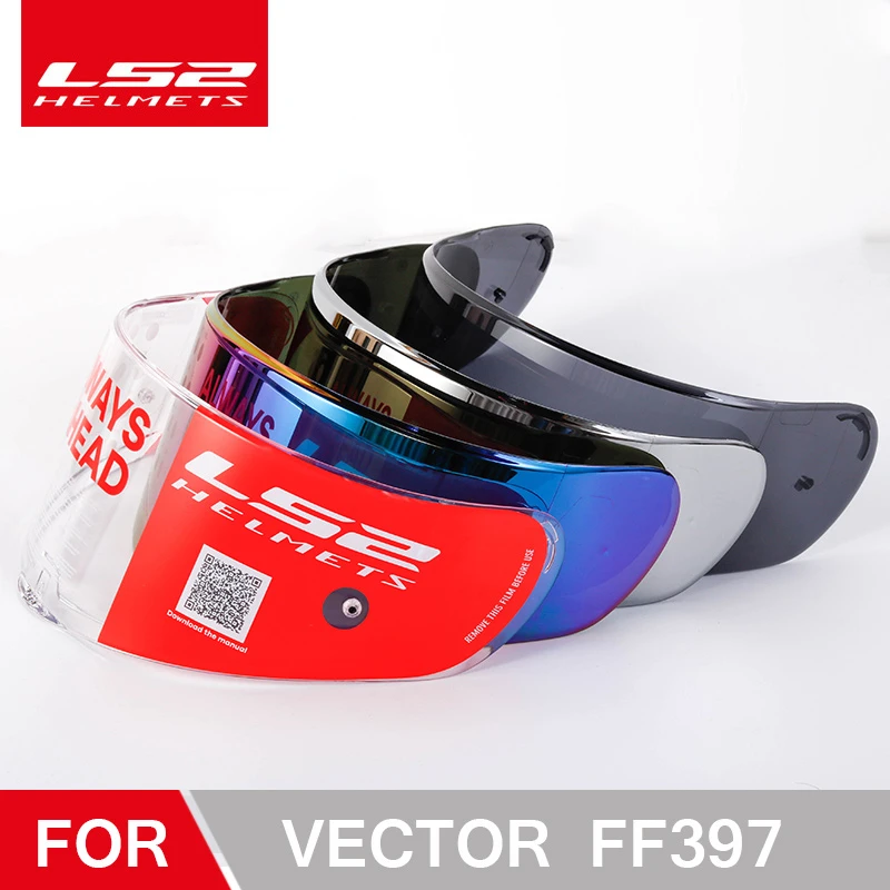 Visera de casco Original LS2 ff397, transparente/humo solo para lentes de modelo de casco VECTOR -