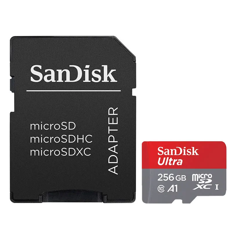 Sandisk Micro SD карта 16 Гб/32 ГБ/64 Гб карта памяти 128 ГБ/200 ГБ/256 ГБ TF карта Mini SD карта класс 10 Micro Carte SD для Smartphon - Емкость: 256GB-100M-A1-C10