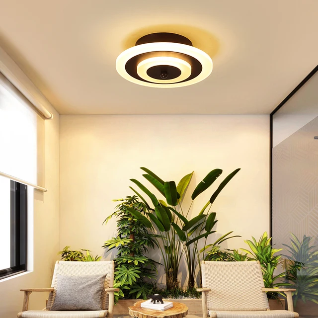 Modern Led ceiling lights for hallway balcony bedroom study room glass luster plafonnier home Deco ceiling lamp AC90-265V