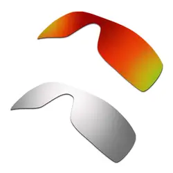 2 пары HKUCO для Batwolf солнцезащитные очки мужские Поляризованные замены линзы красный и серебристый 2IN1
