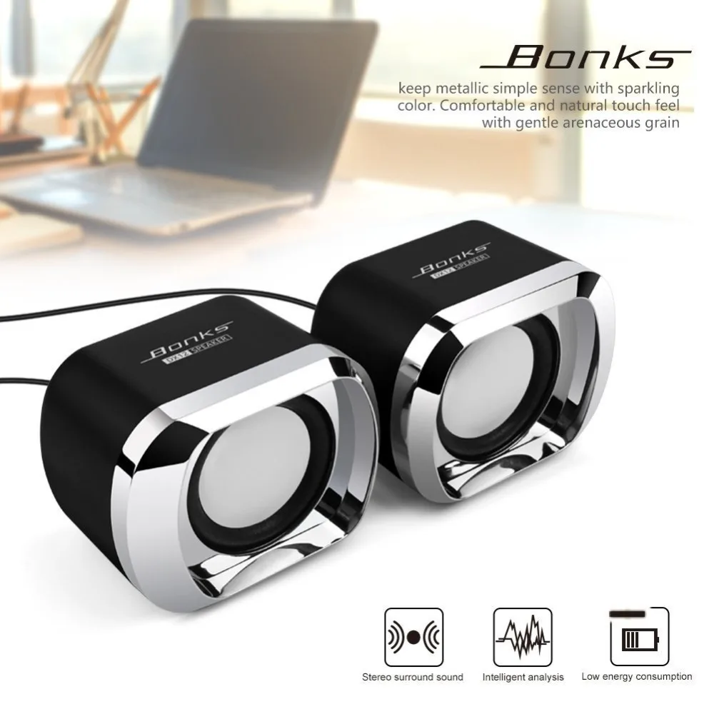 CARSOLJ портативный мини динамик 3 5 мм проводной настольный ноутбук bluetooth колонки