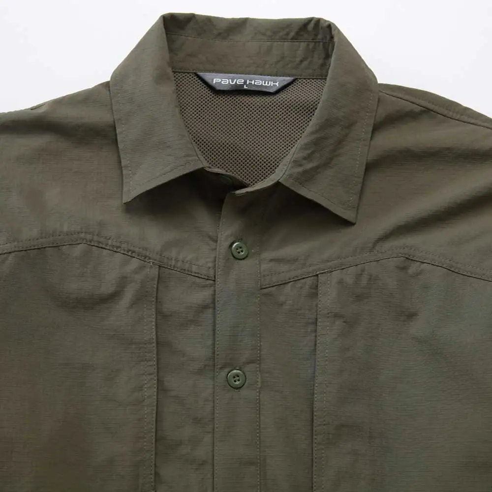 Нейлоновая дышащая одежда для рыбалки тактическая рубашка с длинным рукавом летняя Военная быстросохнущая Охота Кемпинг Рыбалка рубашка уличная p31