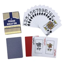 High Quality Baccarat Texas Hold'em Plastic Playing Cards Waterproof Frosting Poker Cards Board Games 2.48*3.46 inch Large Texas