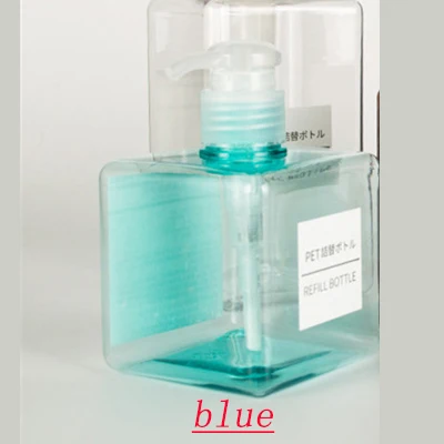 250/450 мл кухонный диспенсер для мыла для ванной комнаты косметические бутылки дезинфицирующий шампунь очищающий лосьон для тела бутылка для путешествий на открытом воздухе - Цвет: blue