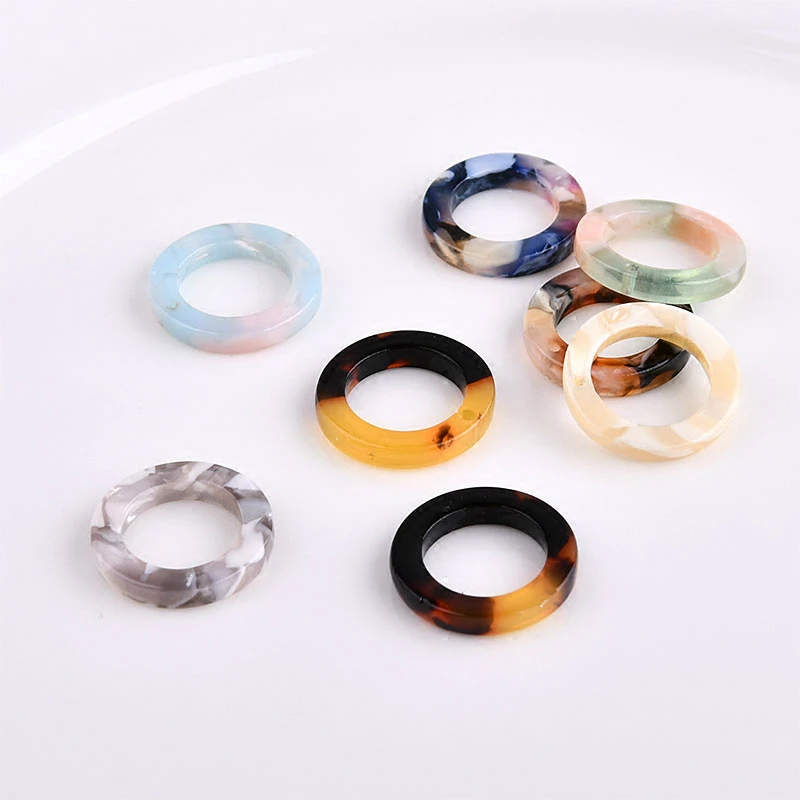 

Colored round acetic acid Korea earrings earring DIY handmade pendant ear jewelry material package accessories