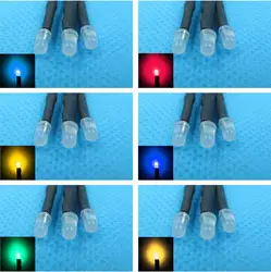 20 штук 3 мм светодиодный рассеянный Предварительно проводной 20 см резистор 3-12 В светящиеся Диоды Широкий формат лампочки лампа для