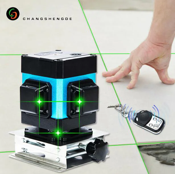 

360 rotary 12 Line 3D Level Laser Automatic Self Leveling Vertical & Horizontal Cross Super Powerful Green Laser Beam Line