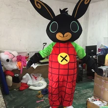 Кролик BING маскоты костюм высокое качество Кролик талисман Необычные для празднования Хеллоуина реклама
