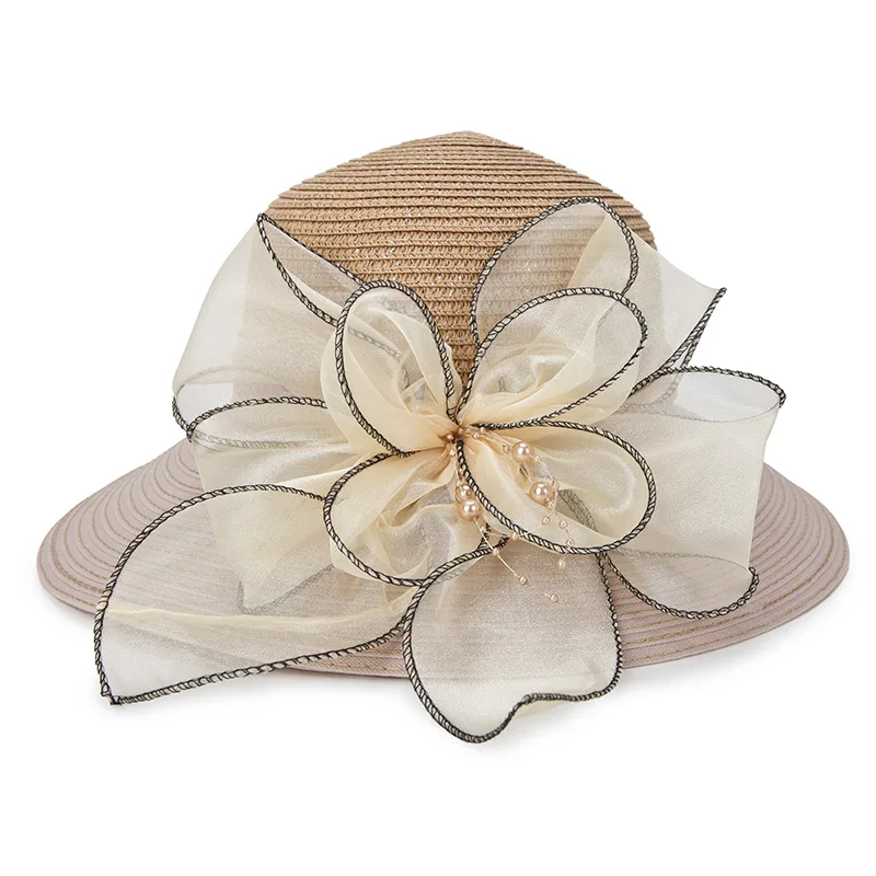 القش قبعة المرأة الصيف غطاء دلو السيدات واسعة حافة الظل شاطئ قبعات للنساء أنيقة Bowknot زهرة قبعة الشمس الفاتحة الإناث القش قبعة المرأة الصيف غطاء دلو السيدات واسعة حافة الظل شاطئ قبعات للنساء أنيقة Bowknot زهرة قبعة الشمس الفاتحة الإناث
