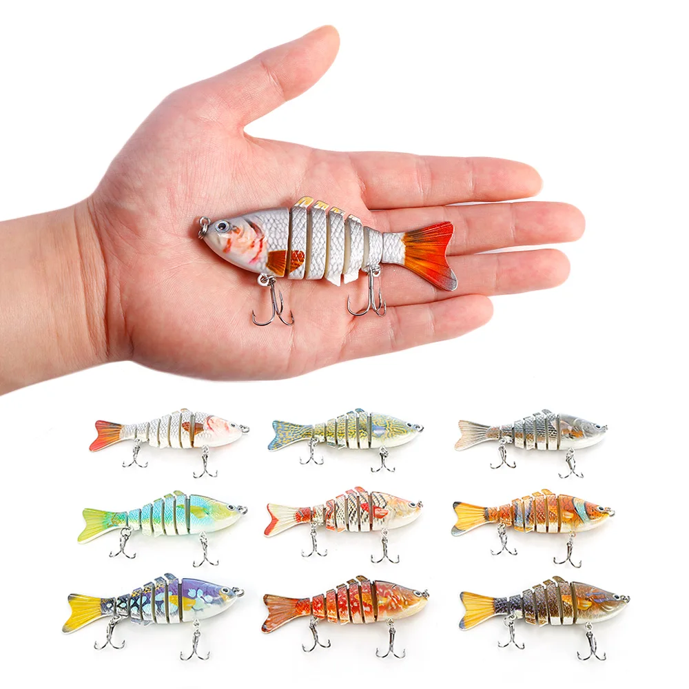 Outlife 10cm 20g Fishing Lures 7 segement Swimbait Fishing Lure